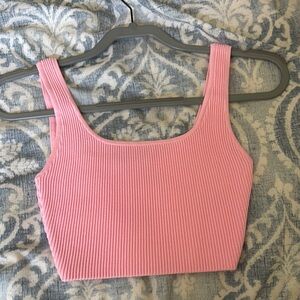 Aritzia Pink Crop Top
